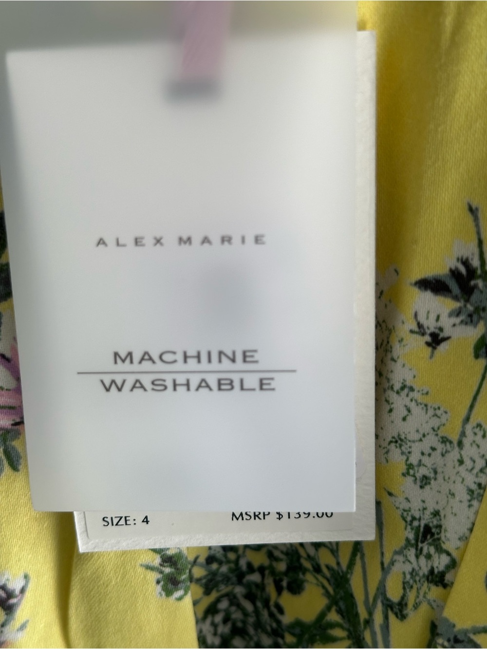 Alex Marie Yellow Floral Midi Dress - Picture 8 of 9